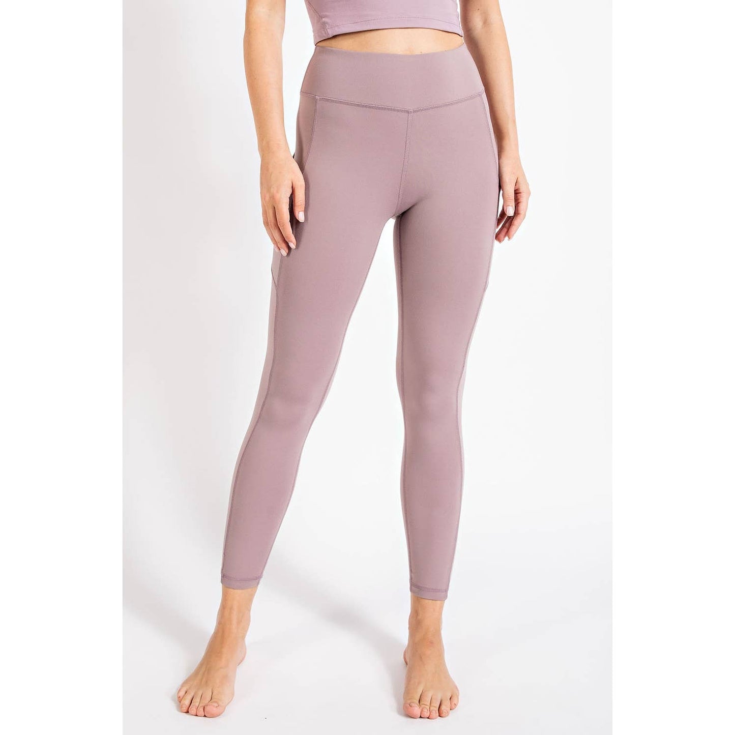 FULL LENGTH HIGH RISE LEGGINGS WITH SIDE POCKETS