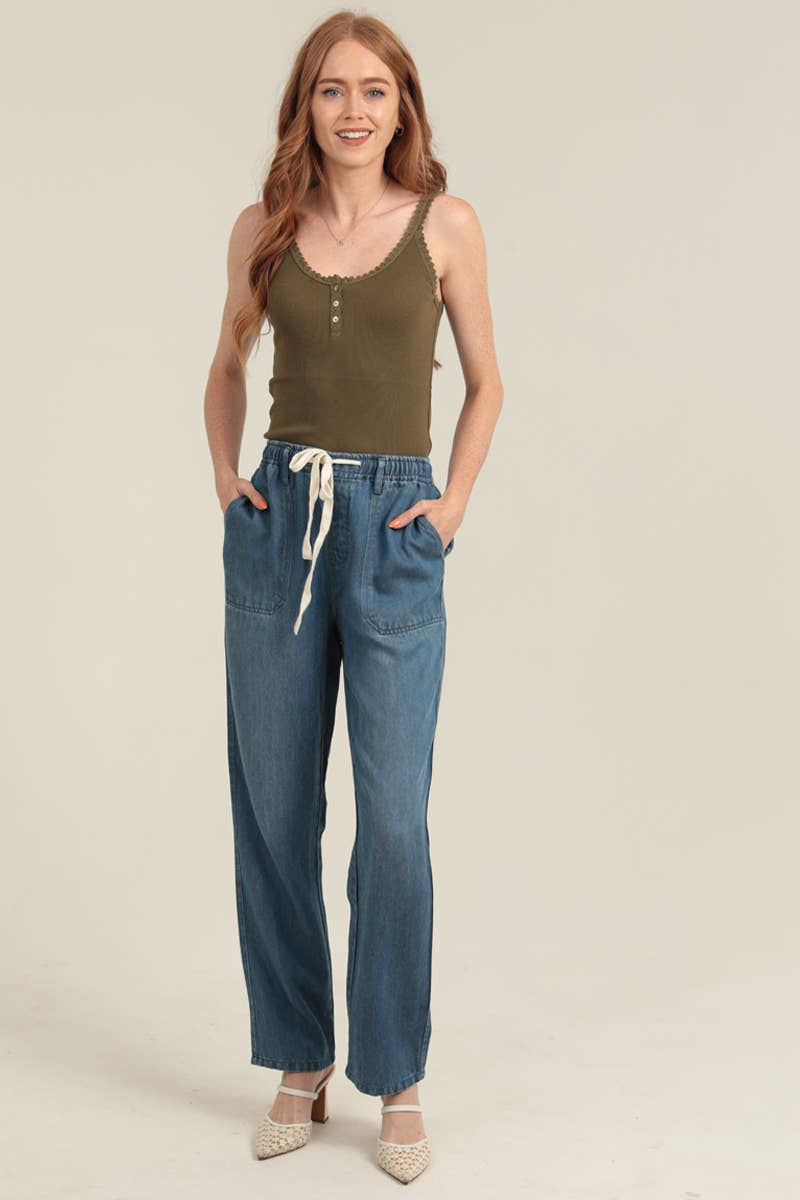 Tencel denim pant