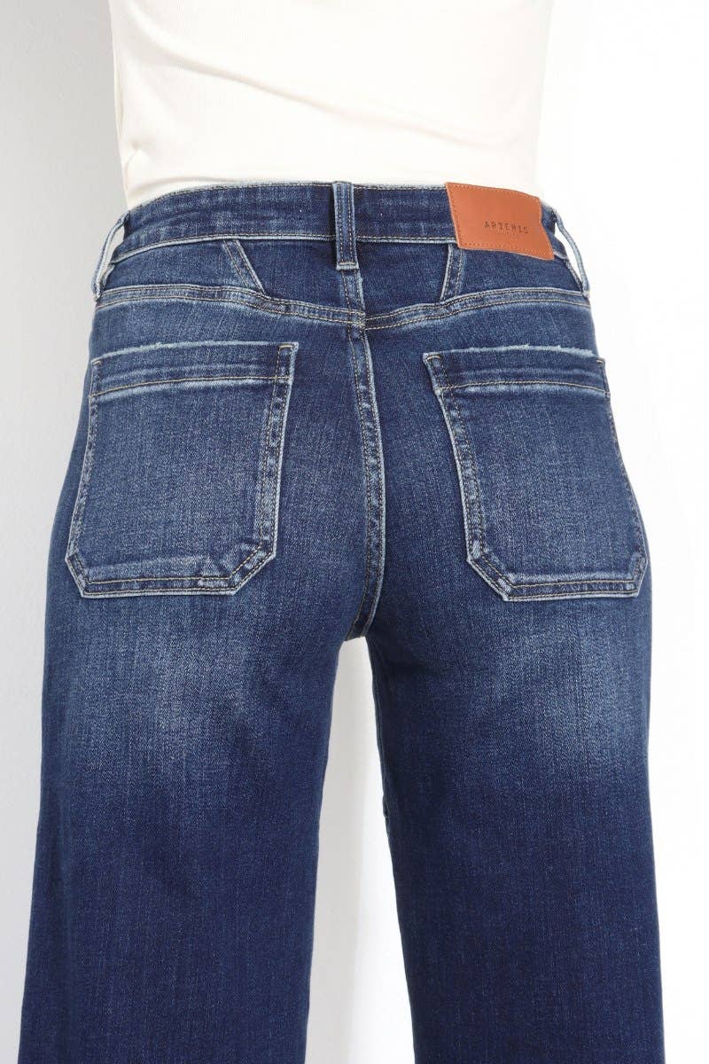 Wide leg jeans