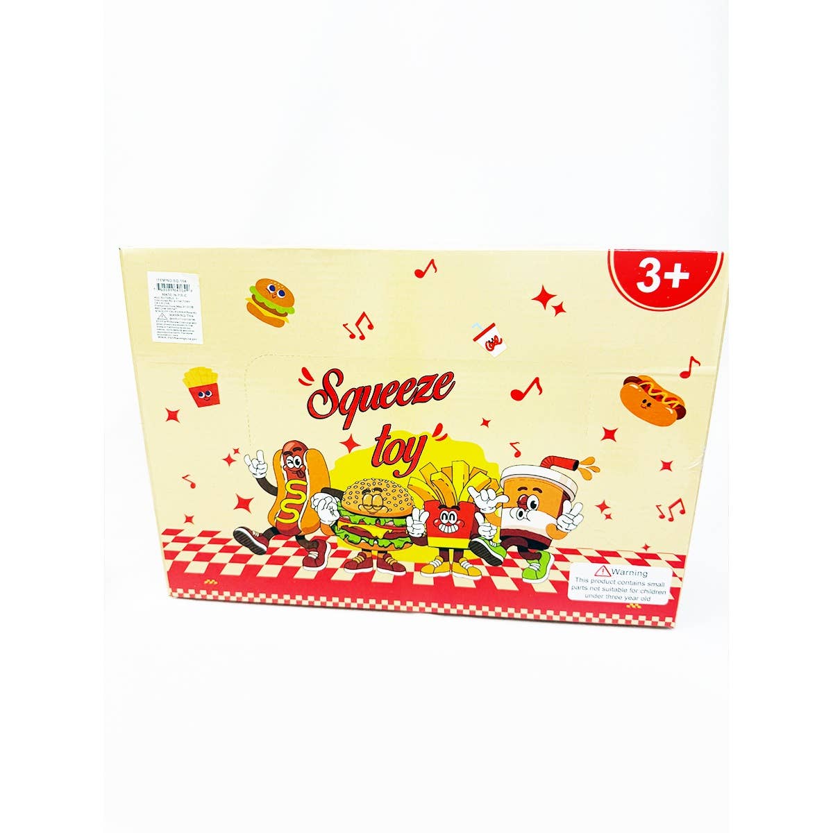 Hamburger and Fast Food Pinch Squishy Toy