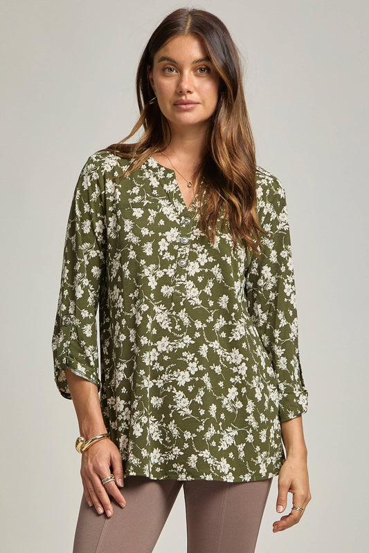 Olive Bloom top