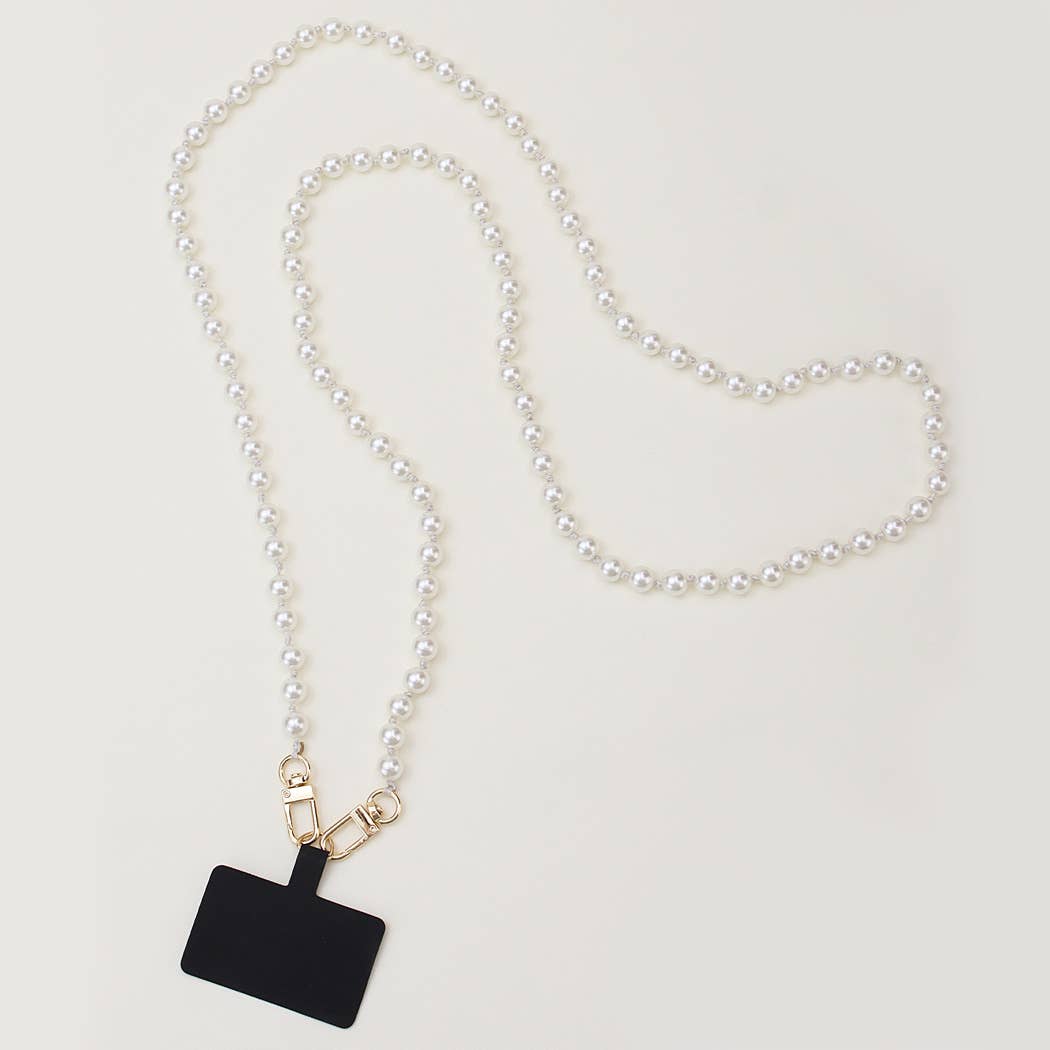 Faux Pearl Phone strap