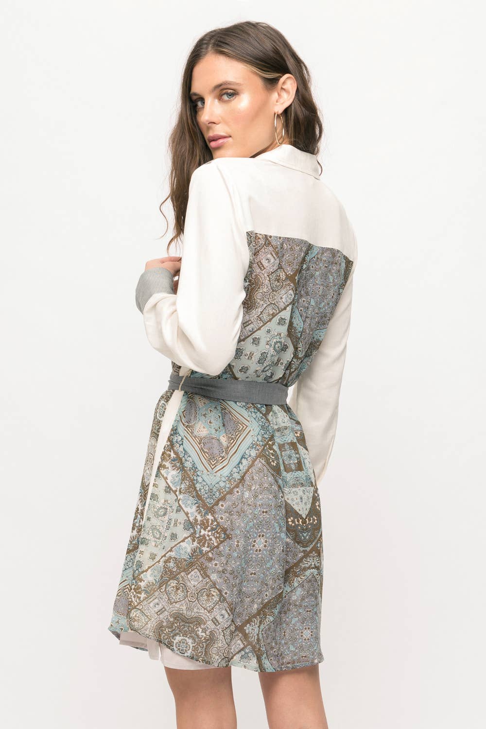 Print Mix Dress