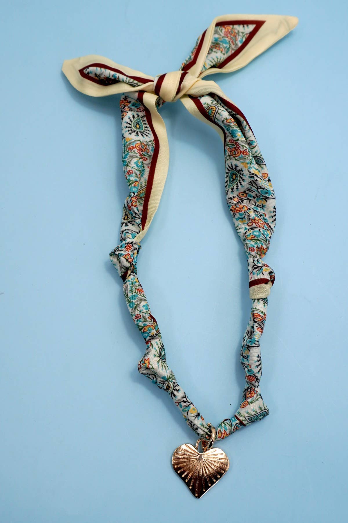 Handcrafted Scarf Interchangeable Charm Necklace