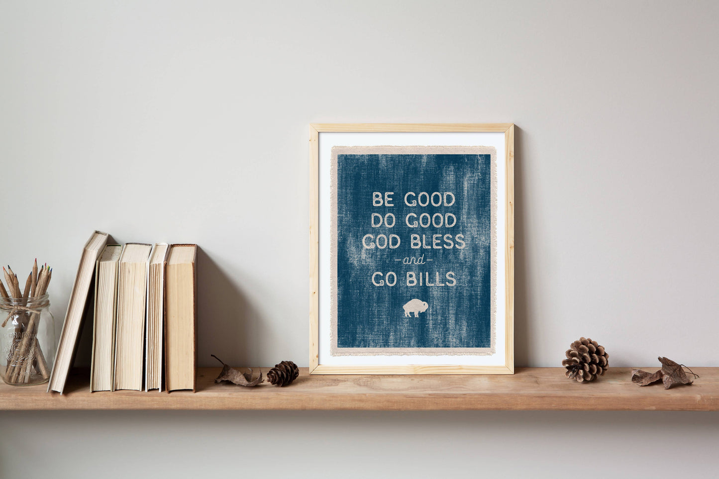 Go Bills Josh Allen Quote Buffalo Canvas Art Print, 8x10