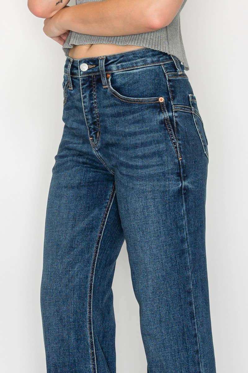 Tummy Control High Rise Relaxed Holly Flare Jeans