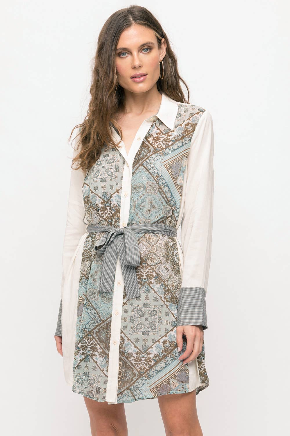 Print Mix Dress