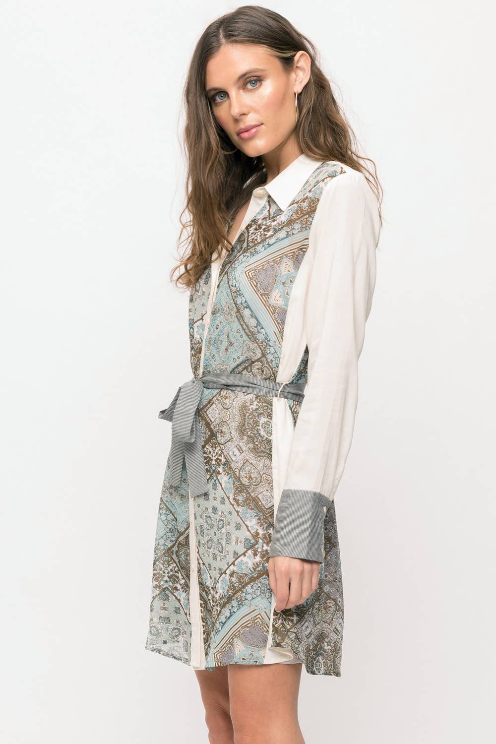 Print Mix Dress