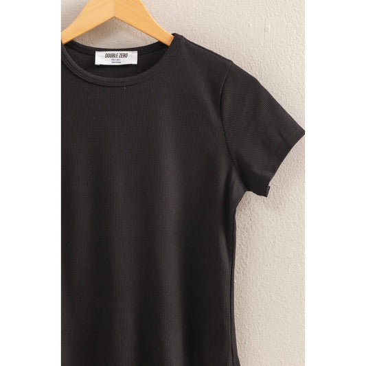 Short Sleeve Fitted Crop Tee
