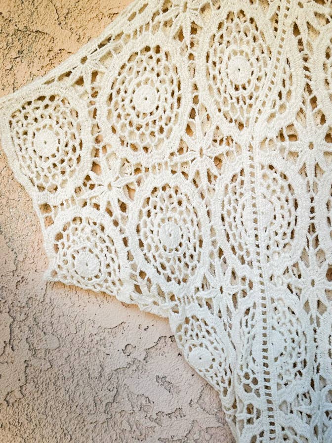 Ivory Boho Dolman Sleeve Top