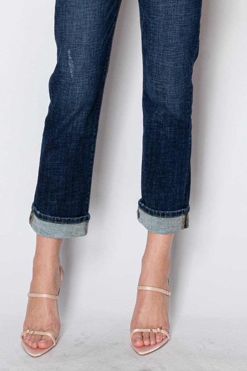 Straight cuff denim