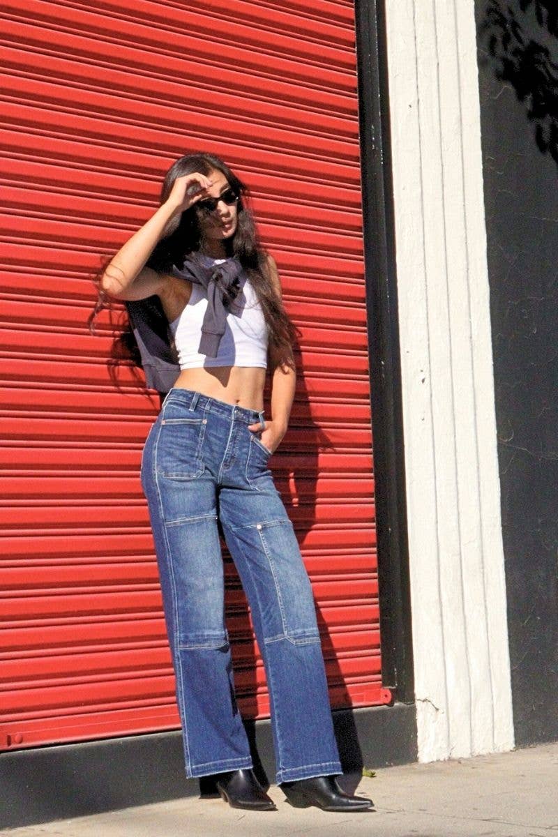 Wide leg jeans