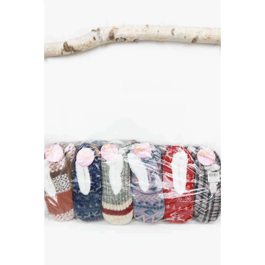 Woven Non Slip Winter Indoor Slipper