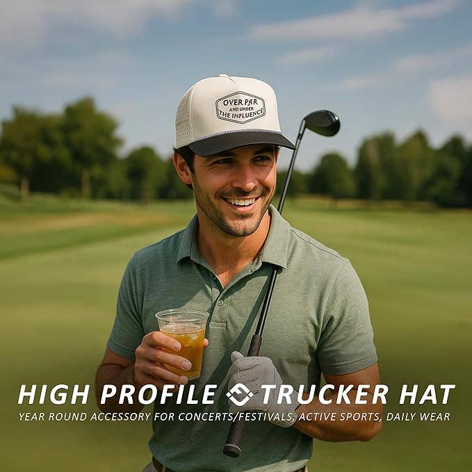 Laser Cut Golf Rope Cap - Over Par & Under the Influence