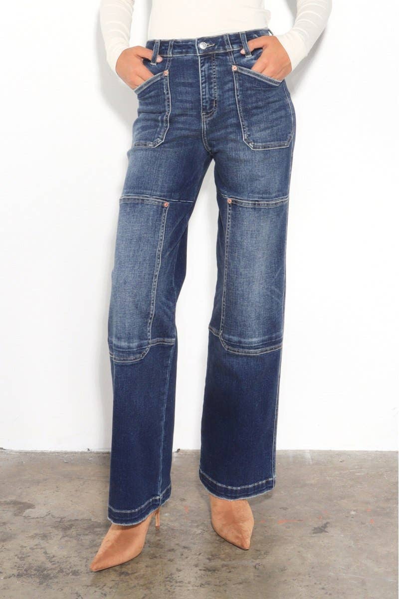 Wide leg jeans