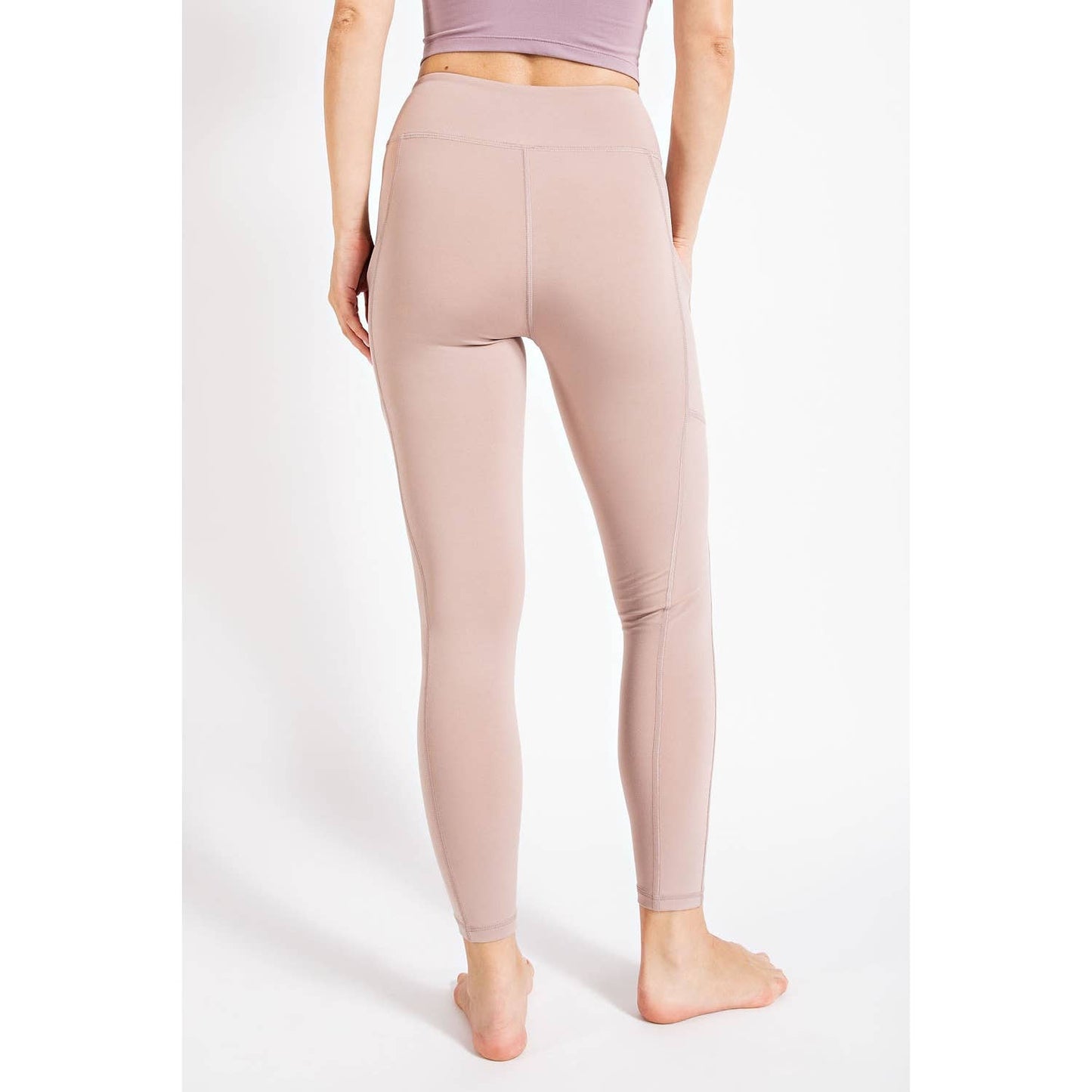 FULL LENGTH HIGH RISE LEGGINGS WITH SIDE POCKETS