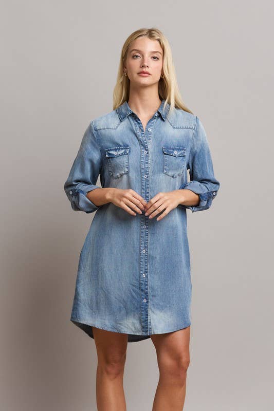 Dina shirt dress