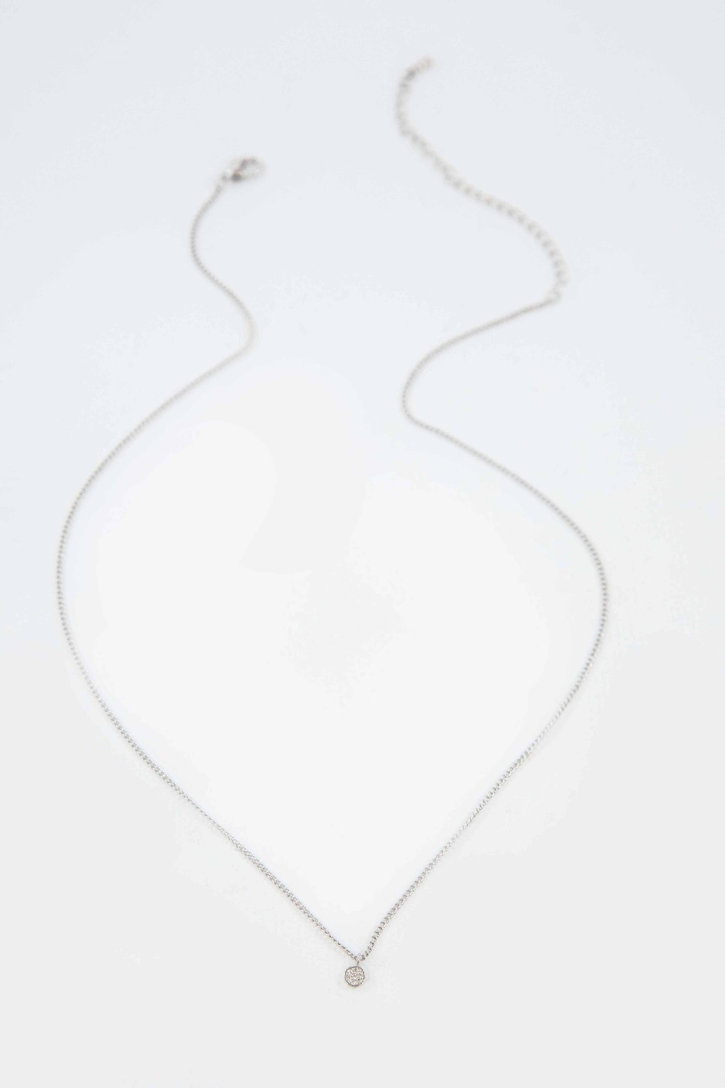 Dot Charm Necklace | Silver