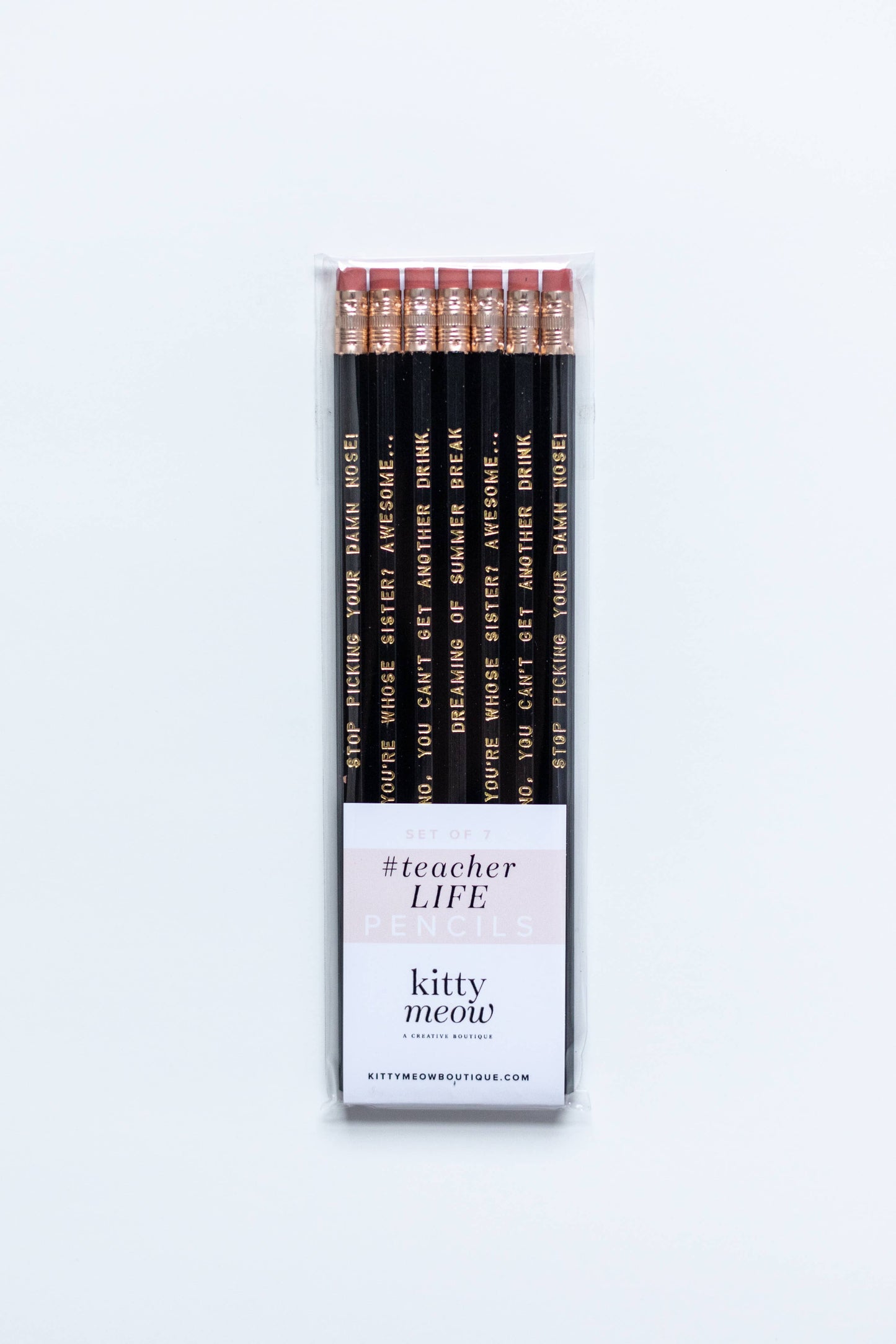 #TeacherLife, Funny Teacher Pencil Pack - Teacher Gift Idea