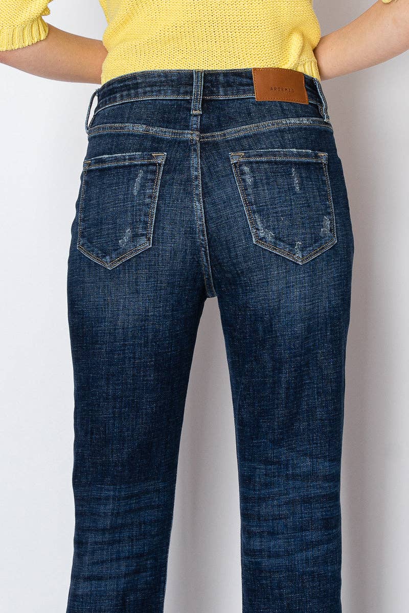Straight cuff denim