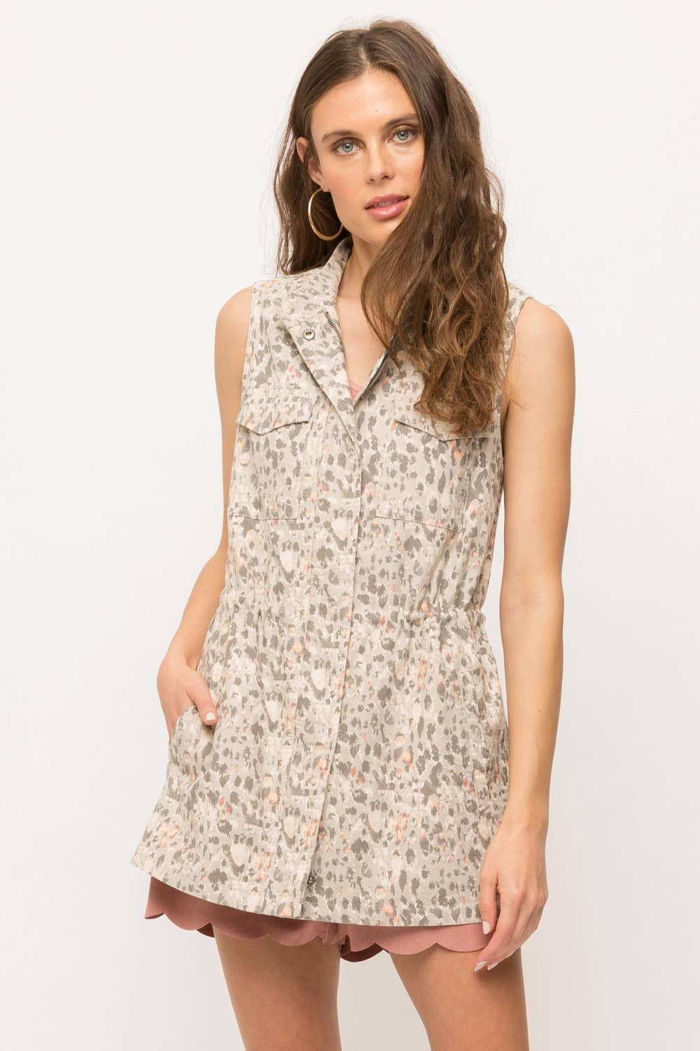 Sleeveless Utility Jacket