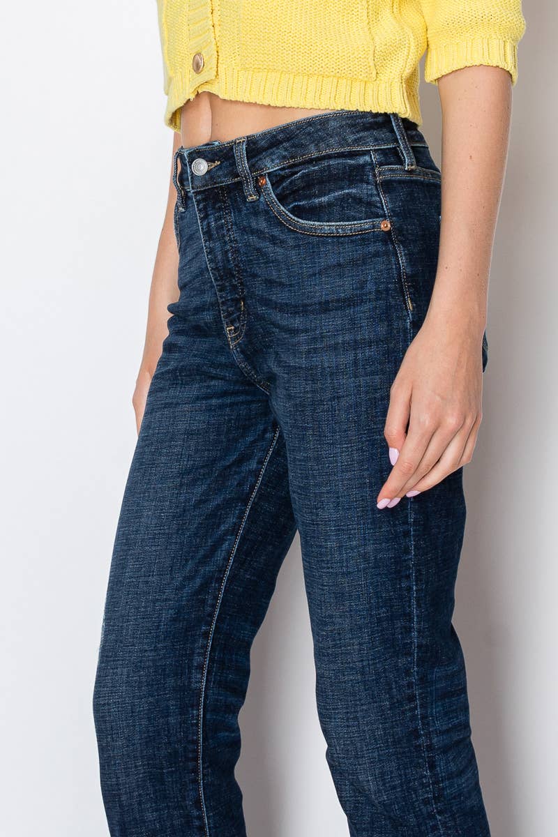 Straight cuff denim