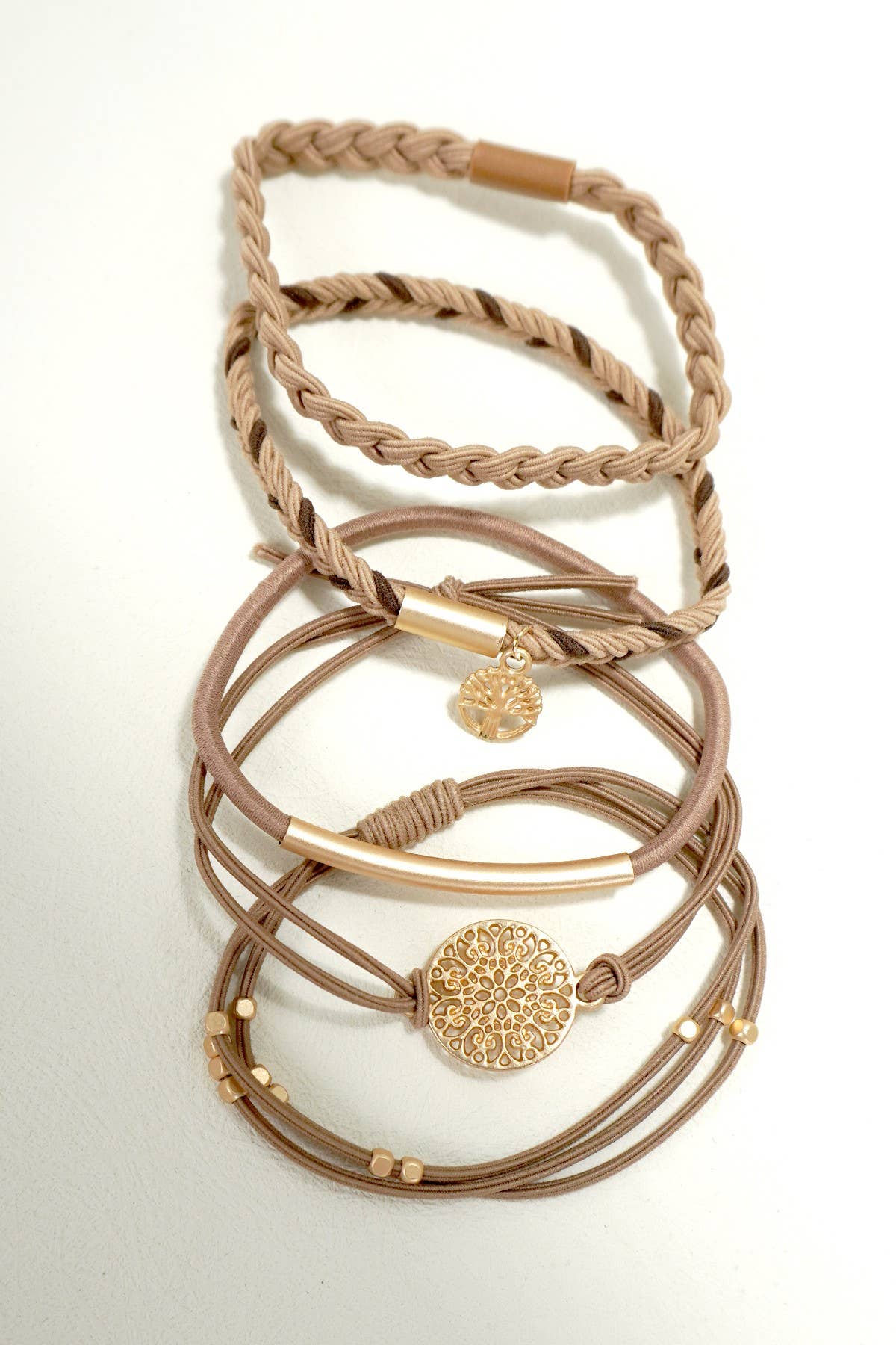 Boho knot hair tie bracelets