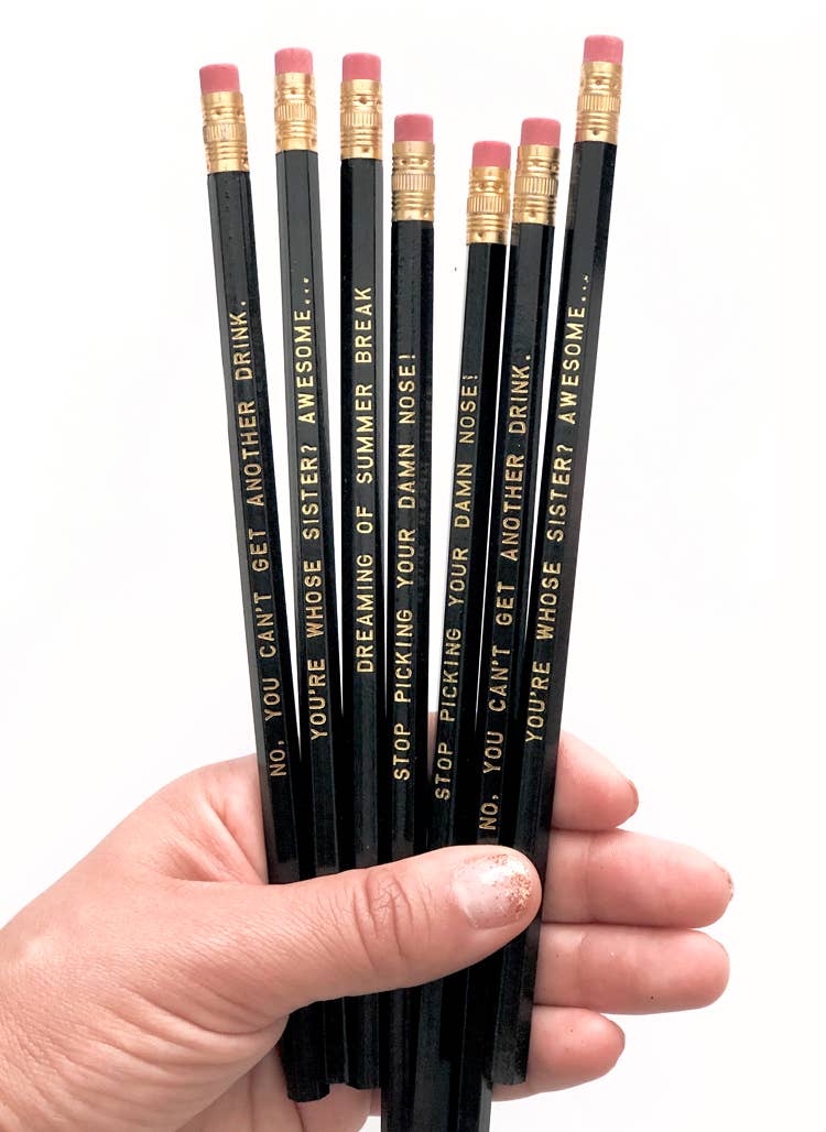 #TeacherLife, Funny Teacher Pencil Pack - Teacher Gift Idea