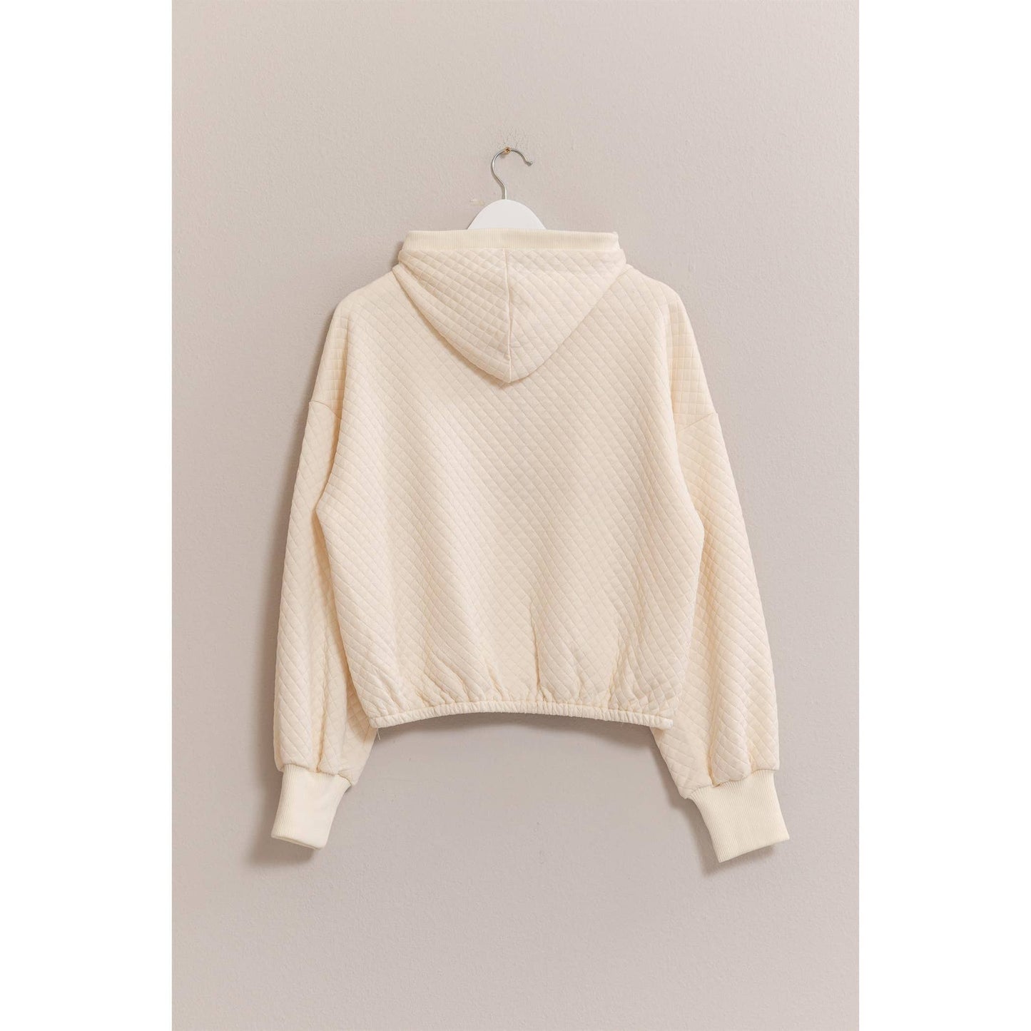 Quilted Knit Hood Top