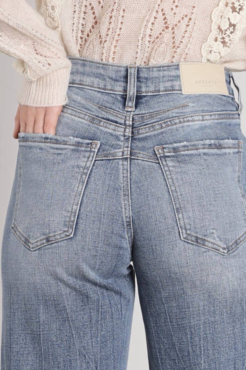 TUMMY CONTROL HIGH RISE PALAZZO JEANS