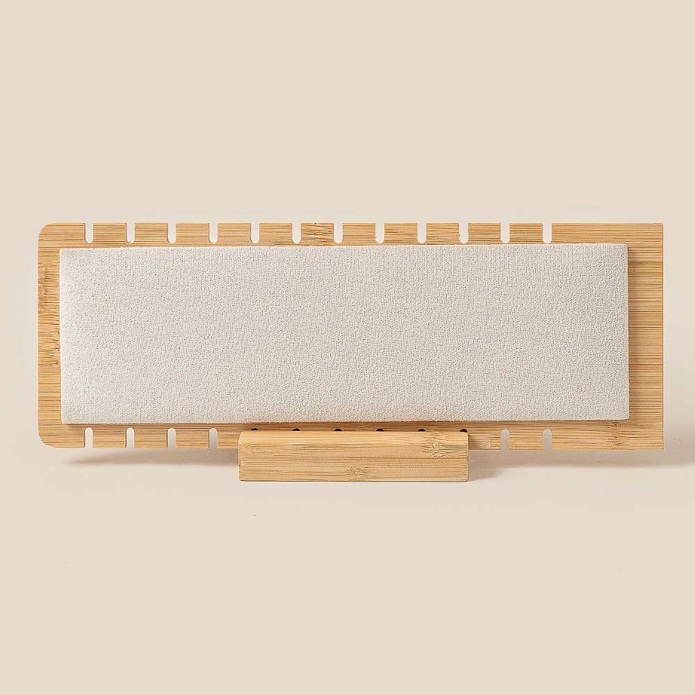 Long Wooden Jewelry Display Stand