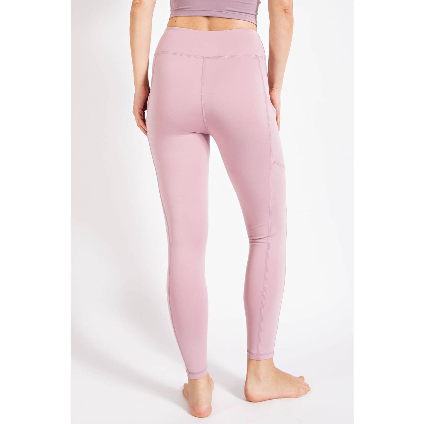 FULL LENGTH HIGH RISE LEGGINGS WITH SIDE POCKETS
