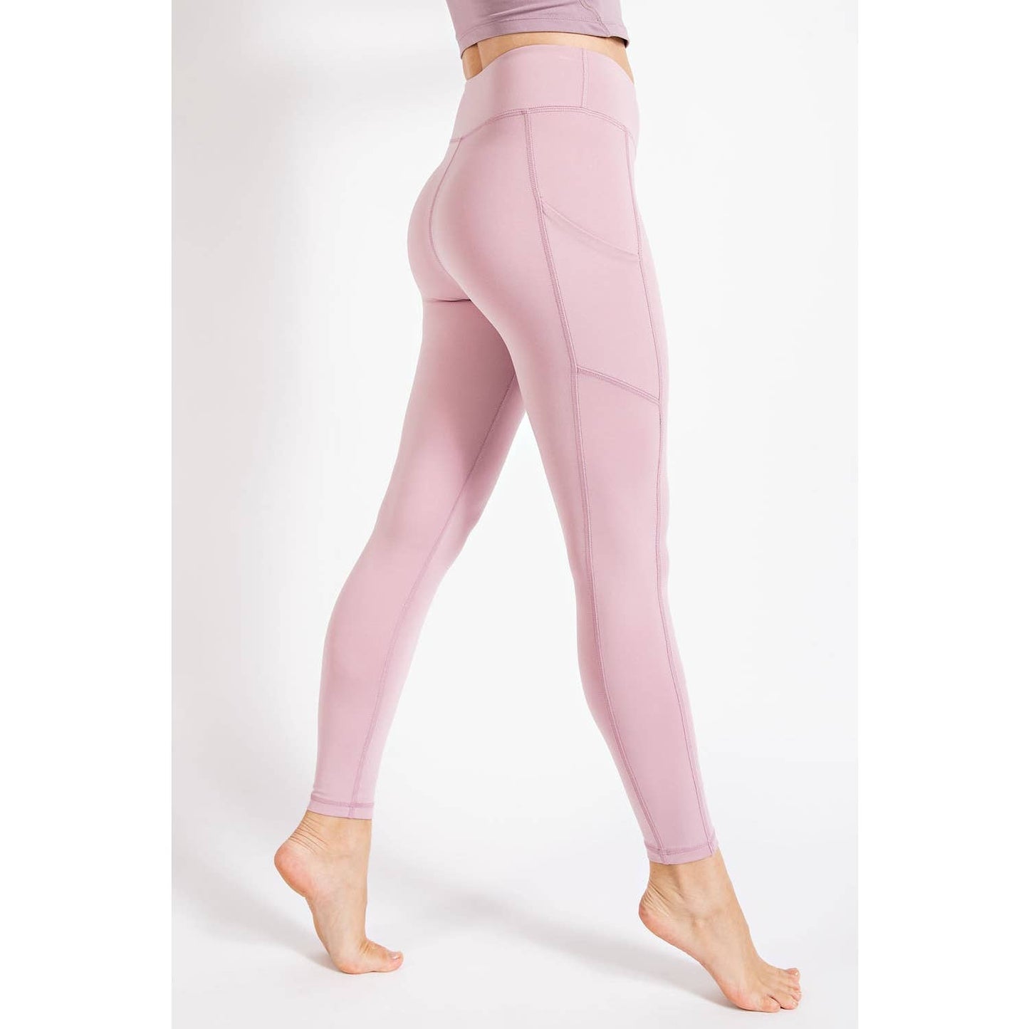 FULL LENGTH HIGH RISE LEGGINGS WITH SIDE POCKETS