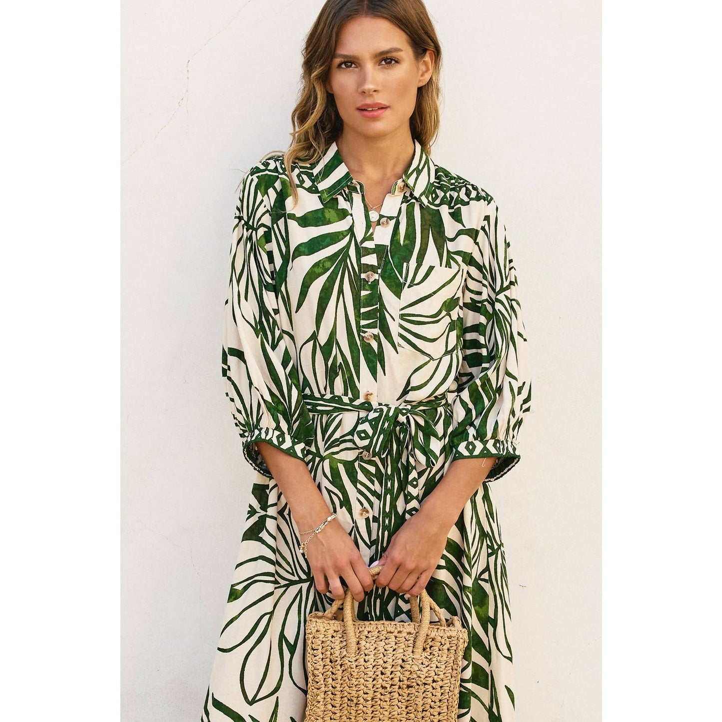 Take Me Away Longline Shirt Dress