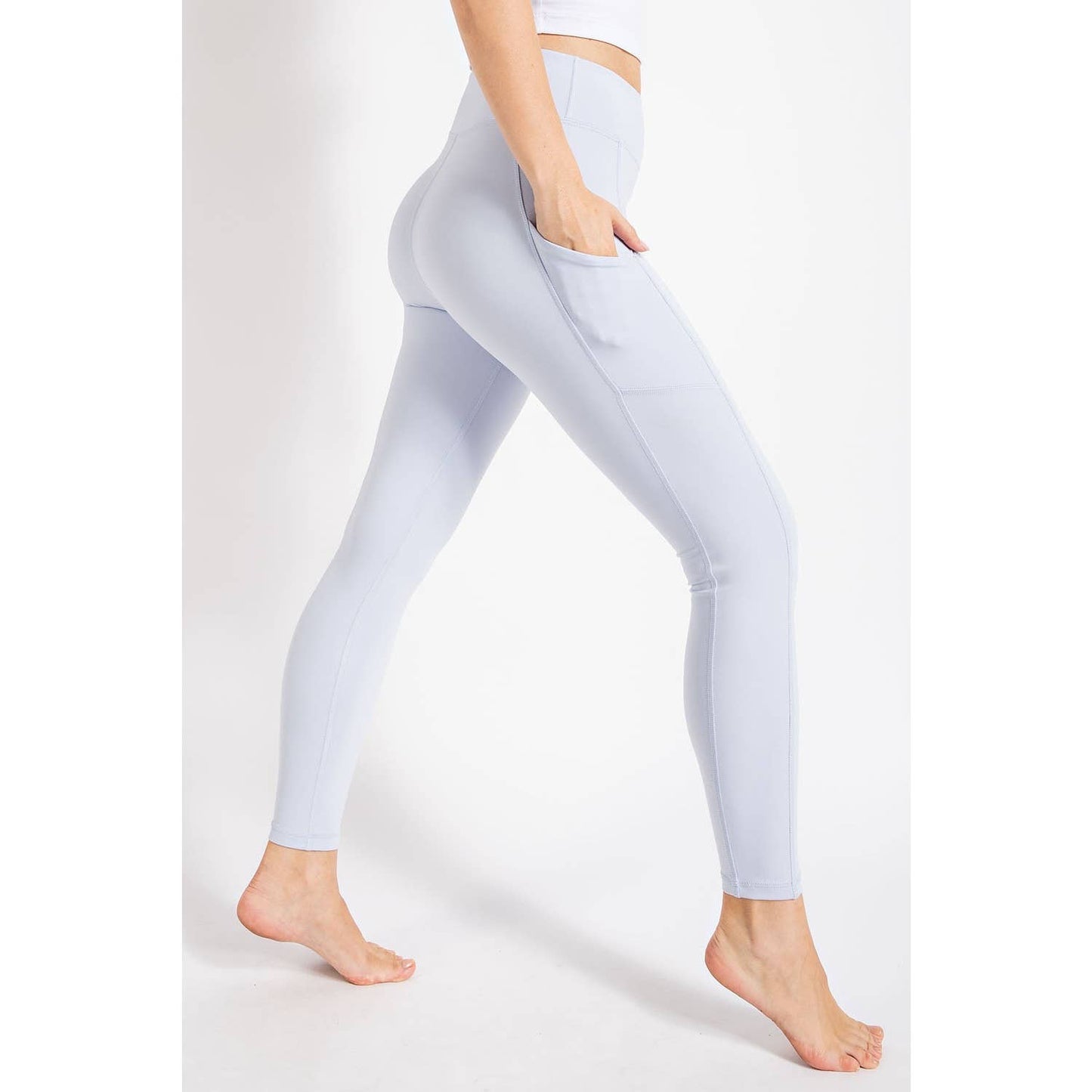 FULL LENGTH HIGH RISE LEGGINGS WITH SIDE POCKETS
