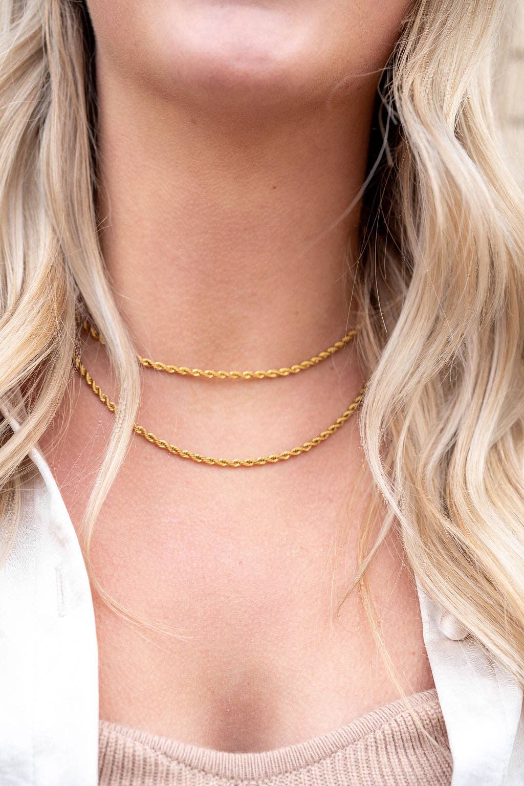 Luxe Gold Rope Chain - 16"