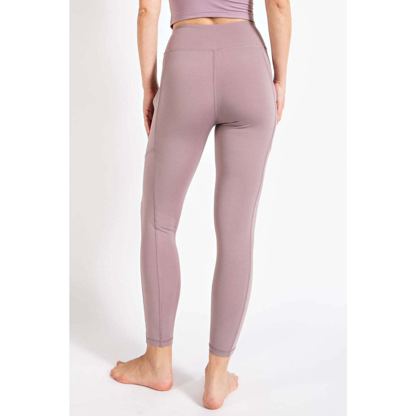 FULL LENGTH HIGH RISE LEGGINGS WITH SIDE POCKETS