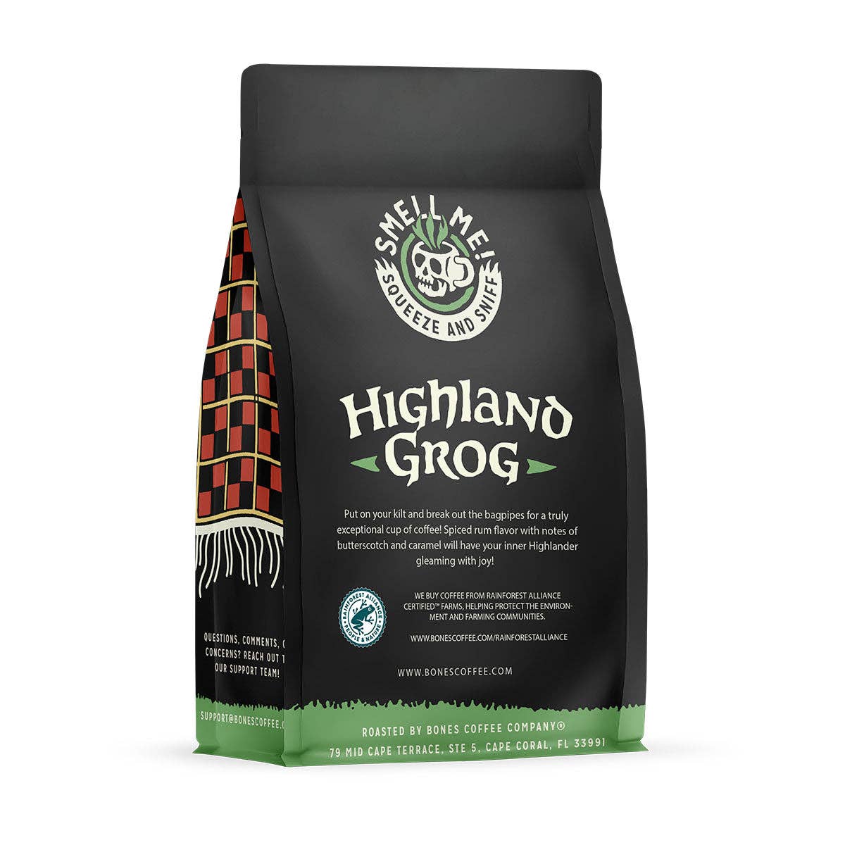 Highland Grog Flavored Coffee | 12oz | Whole Bean & Ground