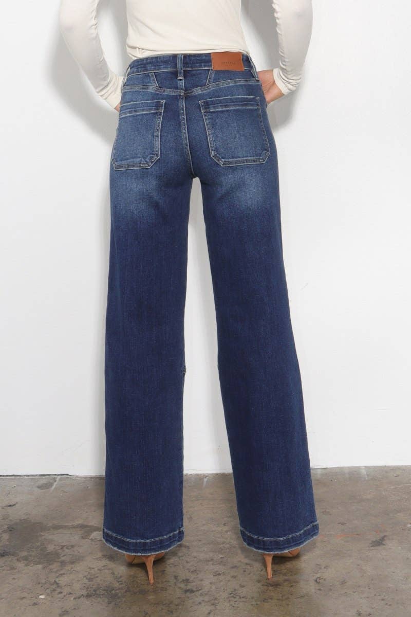 Wide leg jeans