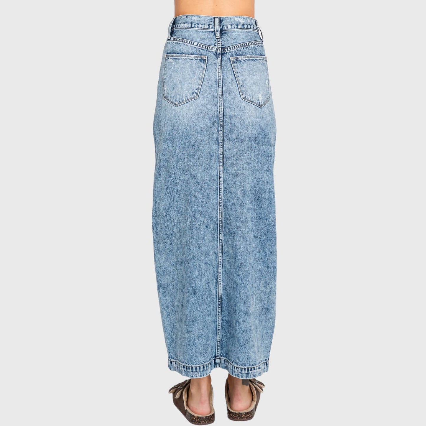 Denim Maxi Skirt