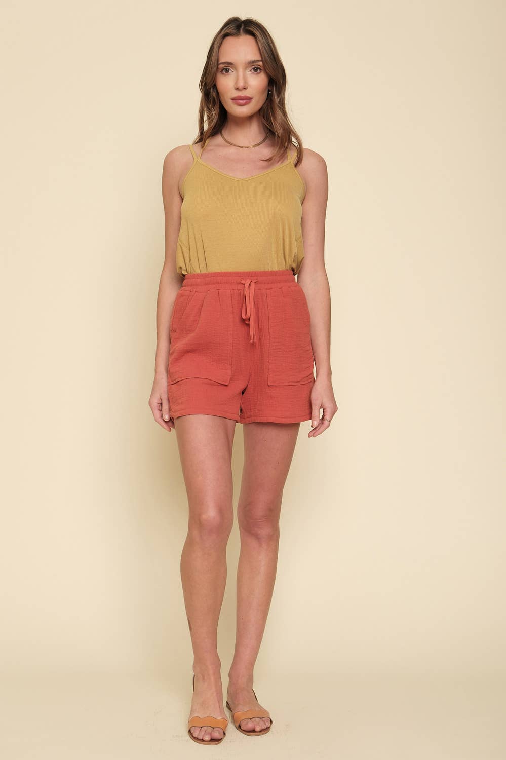 Linen Blend Shorts