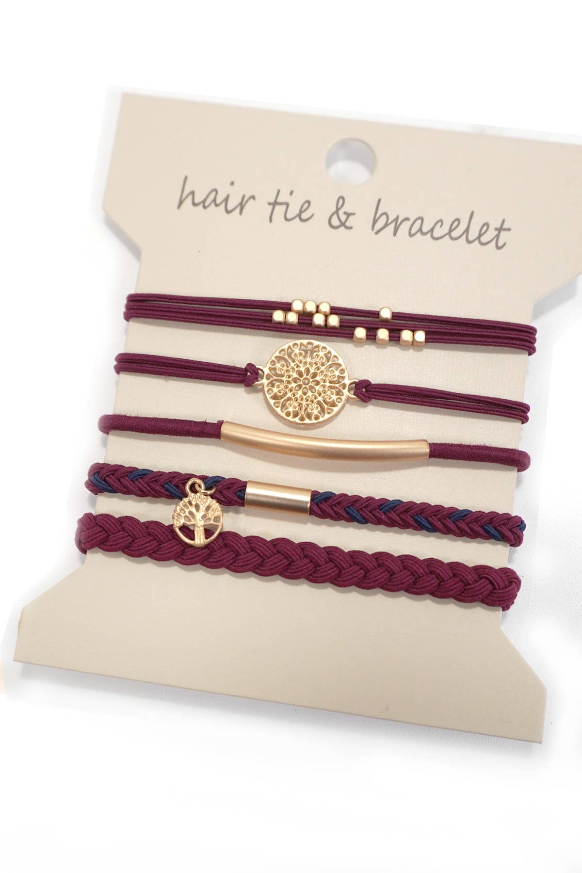 Boho knot hair tie bracelets