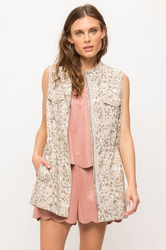 Sleeveless Utility Jacket