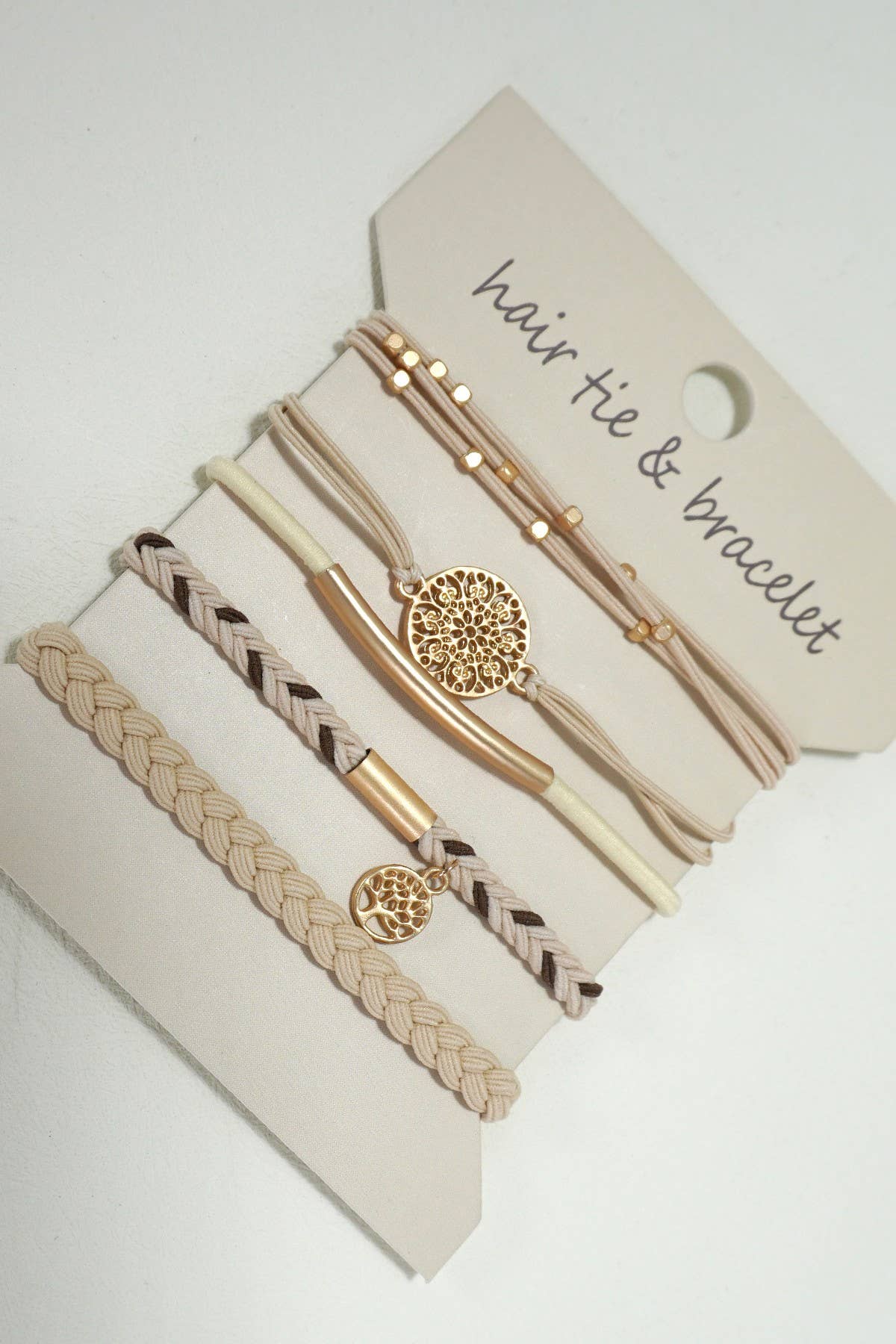 Boho knot hair tie bracelets