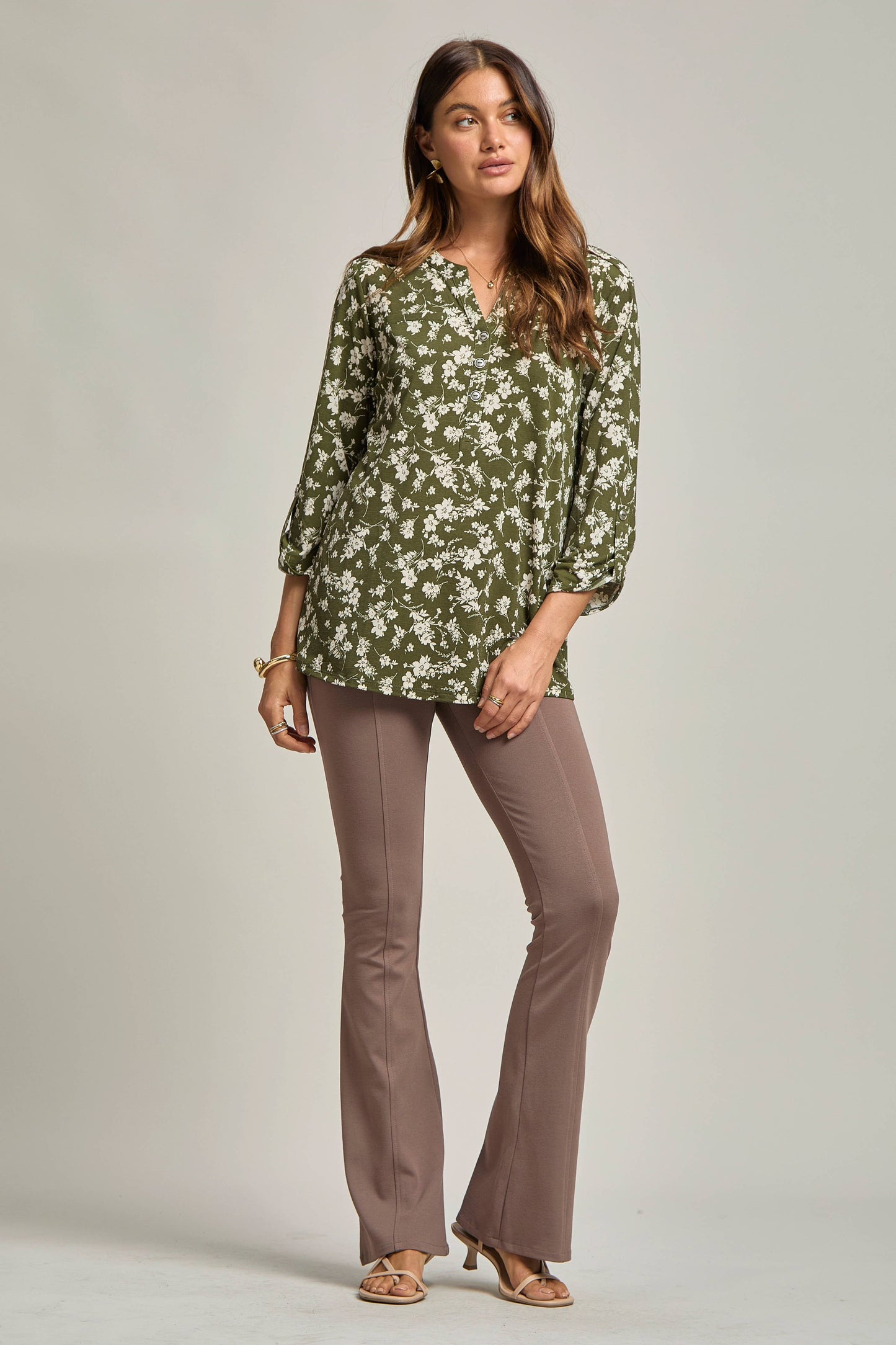 Olive Bloom top