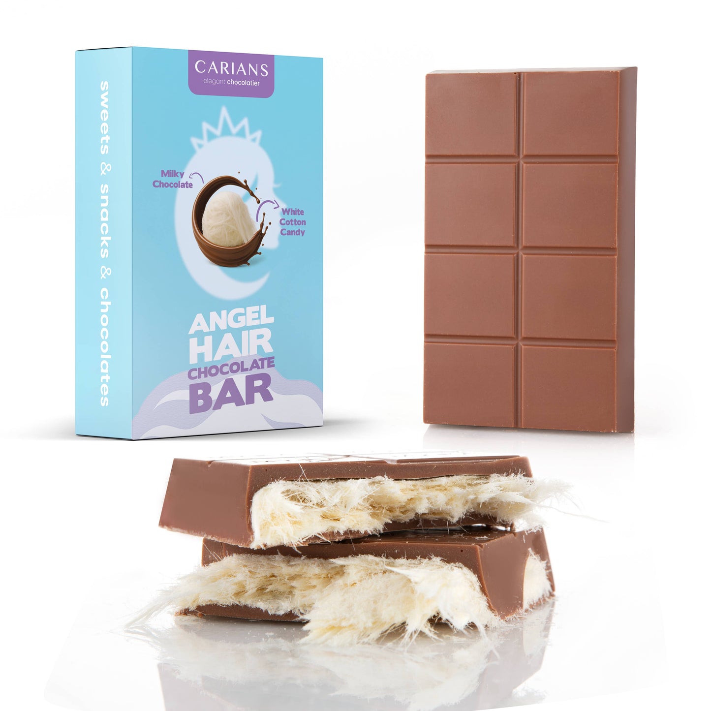 VIRAL ANGEL HAIR CHOCOLATE BAR (COTTON CANDY)