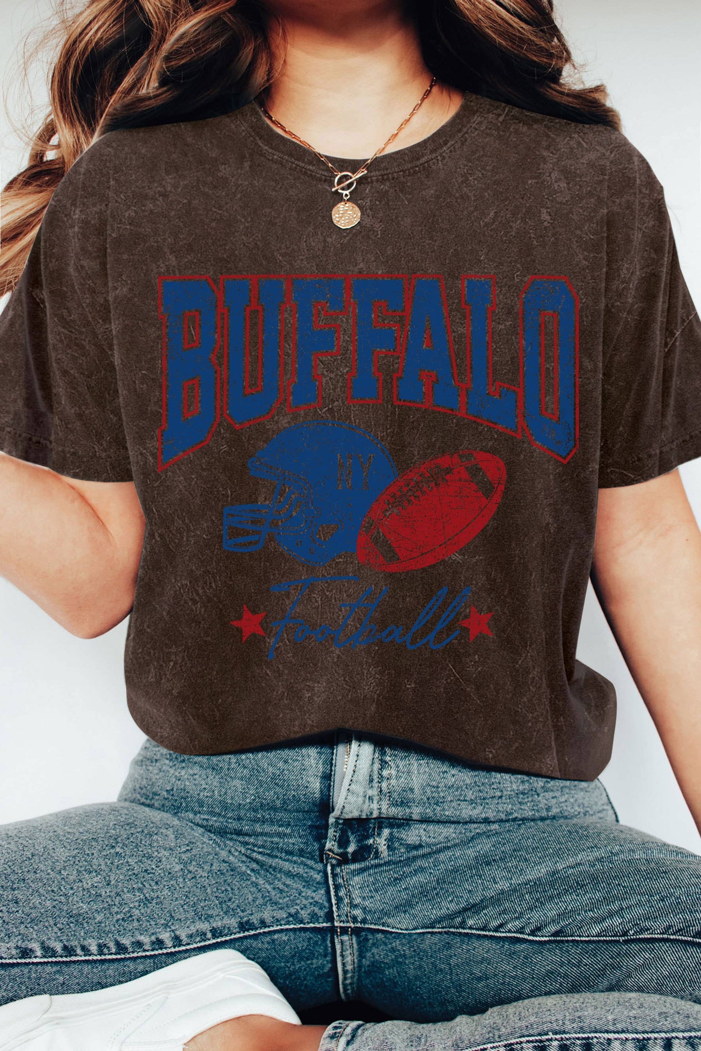 Buffalo football mineral tee