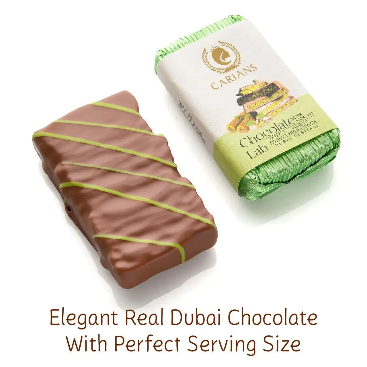 Famous Dubai Chocolate Bar, Premium Pistachio,  3.35 oz