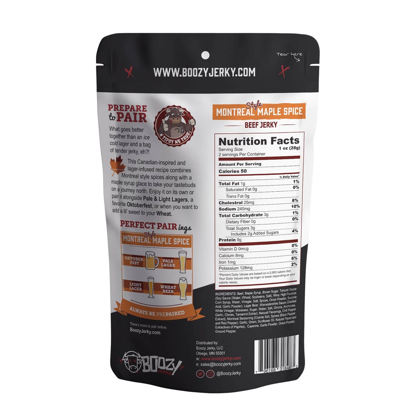 Montreal Maple Spice Lager Beef Jerky