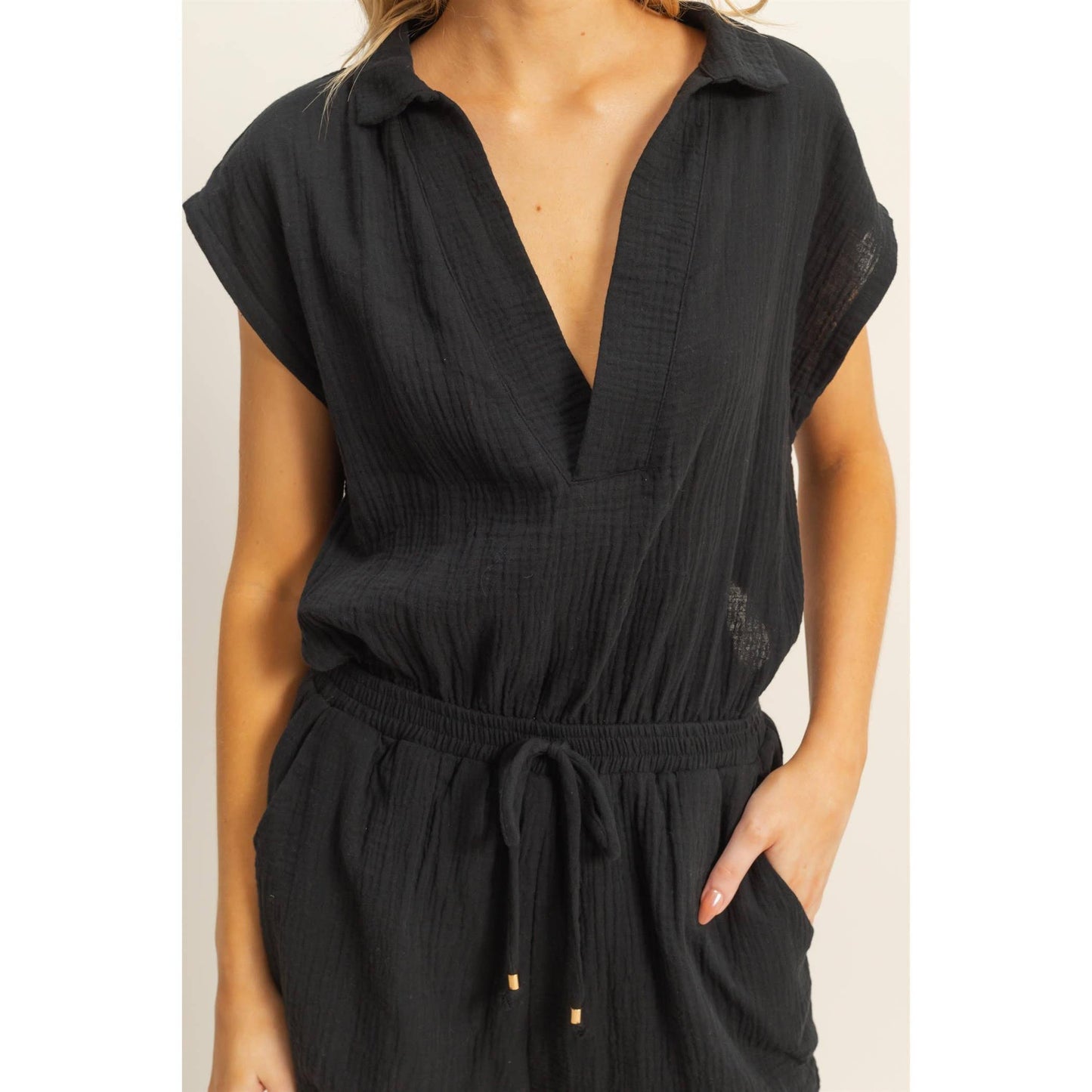 Cutout Back Romper